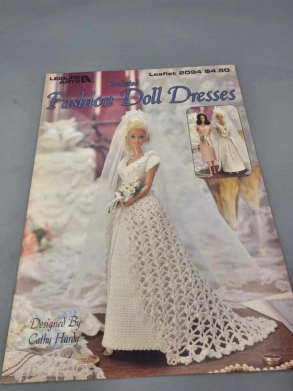 Leisure Arts Crocheted Fashion Doll Dresses Leaflet 2094 Vintage 1990s Barbie
